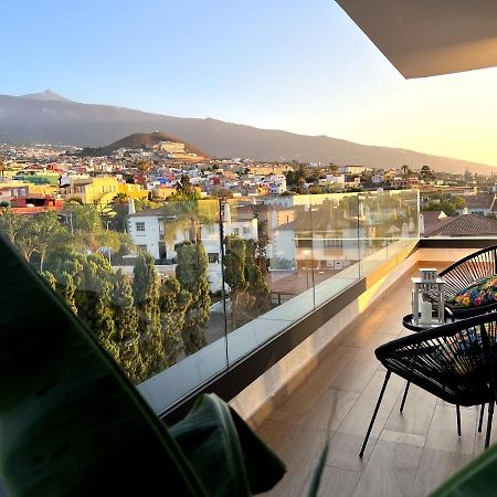 Lujoso Apartamento Completo, Piscina, Terraza Con Vistas Al Teide Puerto de la Cruz Kültér fotó