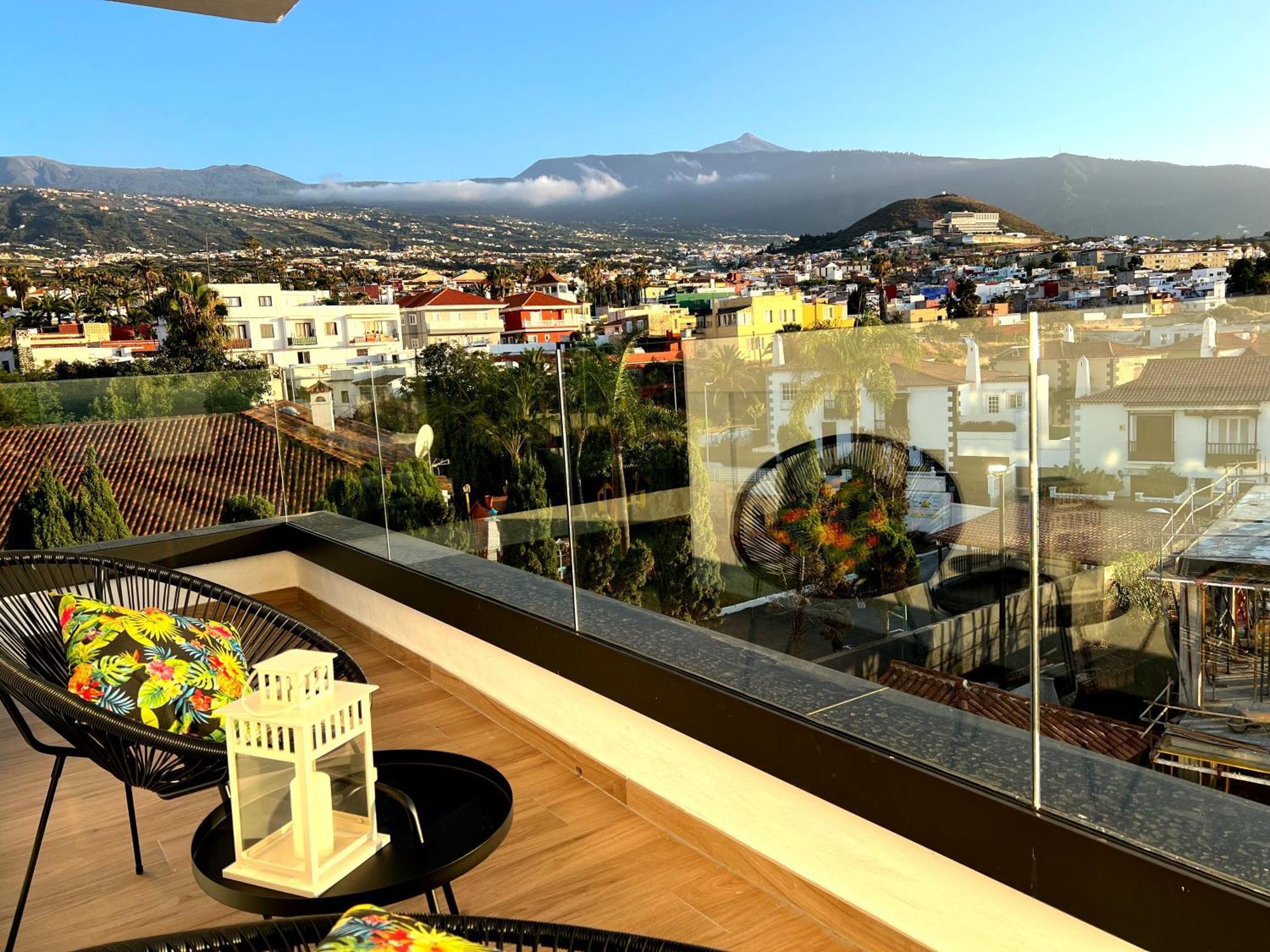 Lujoso Apartamento Completo, Piscina, Terraza Con Vistas Al Teide Puerto de la Cruz Kültér fotó