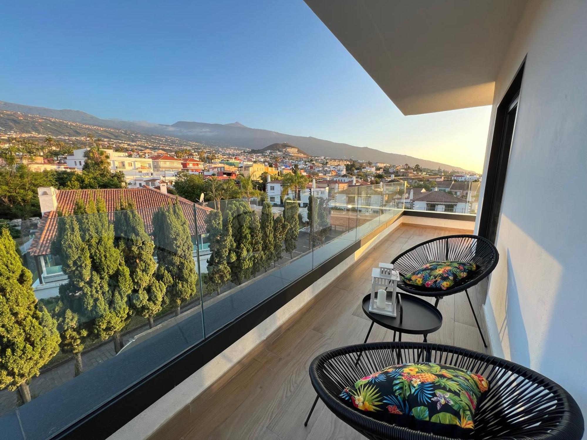Lujoso Apartamento Completo, Piscina, Terraza Con Vistas Al Teide Puerto de la Cruz Kültér fotó